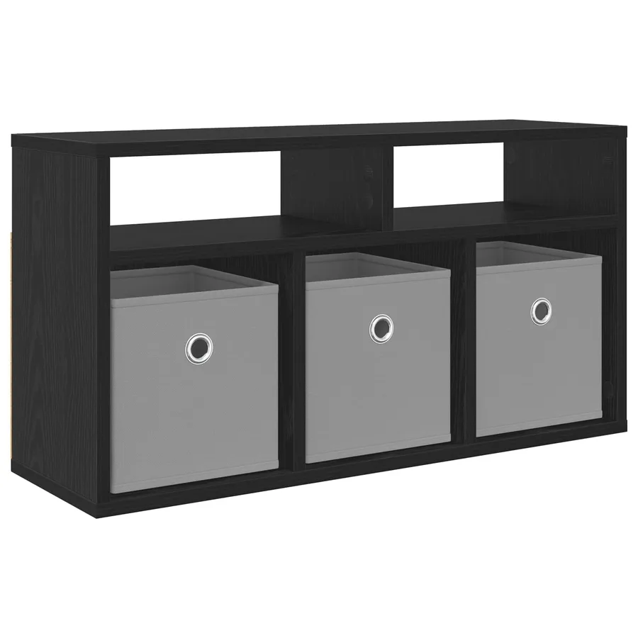 Basboard avec tiroir Chêne noir 72 x 22,5 x 38 cm - 2