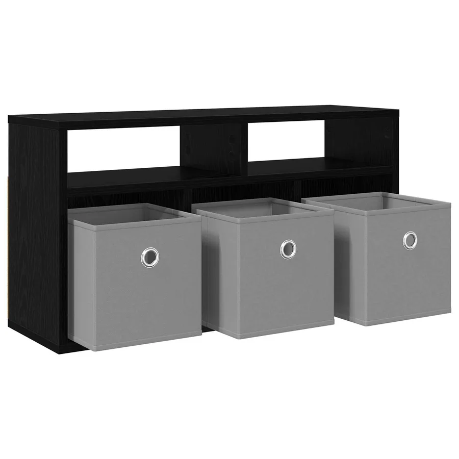 Basboard avec tiroir Chêne noir 72 x 22,5 x 38 cm - 5