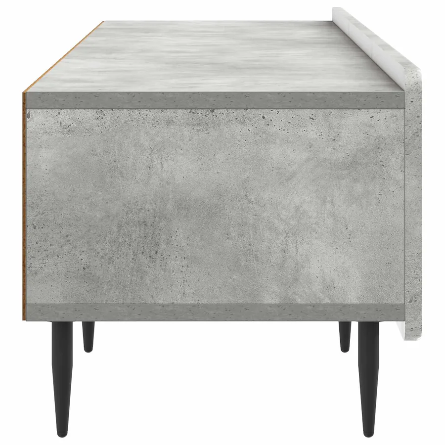 Meuble TV Gris béton 147 x 34,5 x 32 cm Bois d'ingénierie - 7