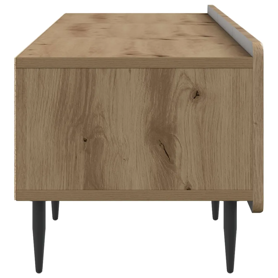Meuble TV 147 x 34,5 x 32 cm Chêne artisanal Bois d'ingénierie - 7