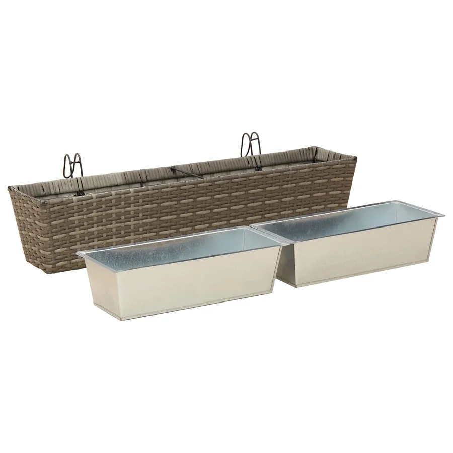 Garde-Corps 2 pcs 80 x 17 x 17 cm Métал - 4