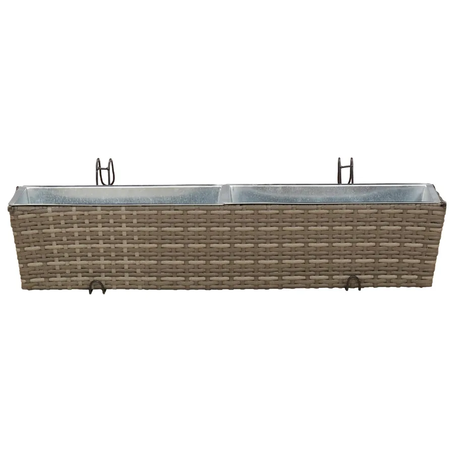 Garde-Corps 2 pcs 80 x 17 x 17 cm Métал - 5