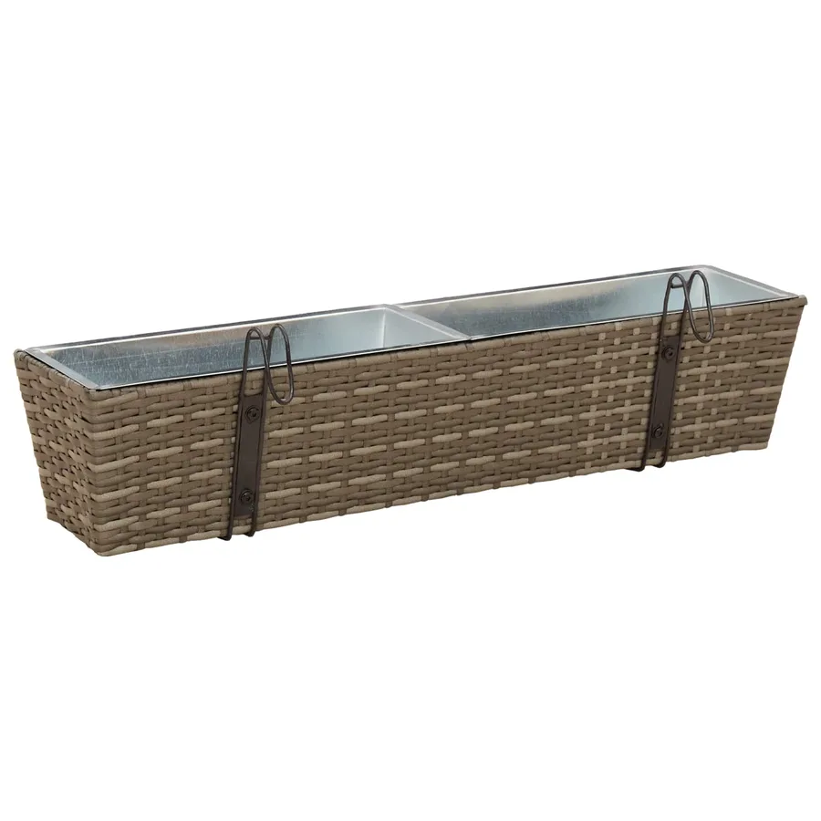 Garde-Corps 2 pcs 80 x 17 x 17 cm Métал - 7