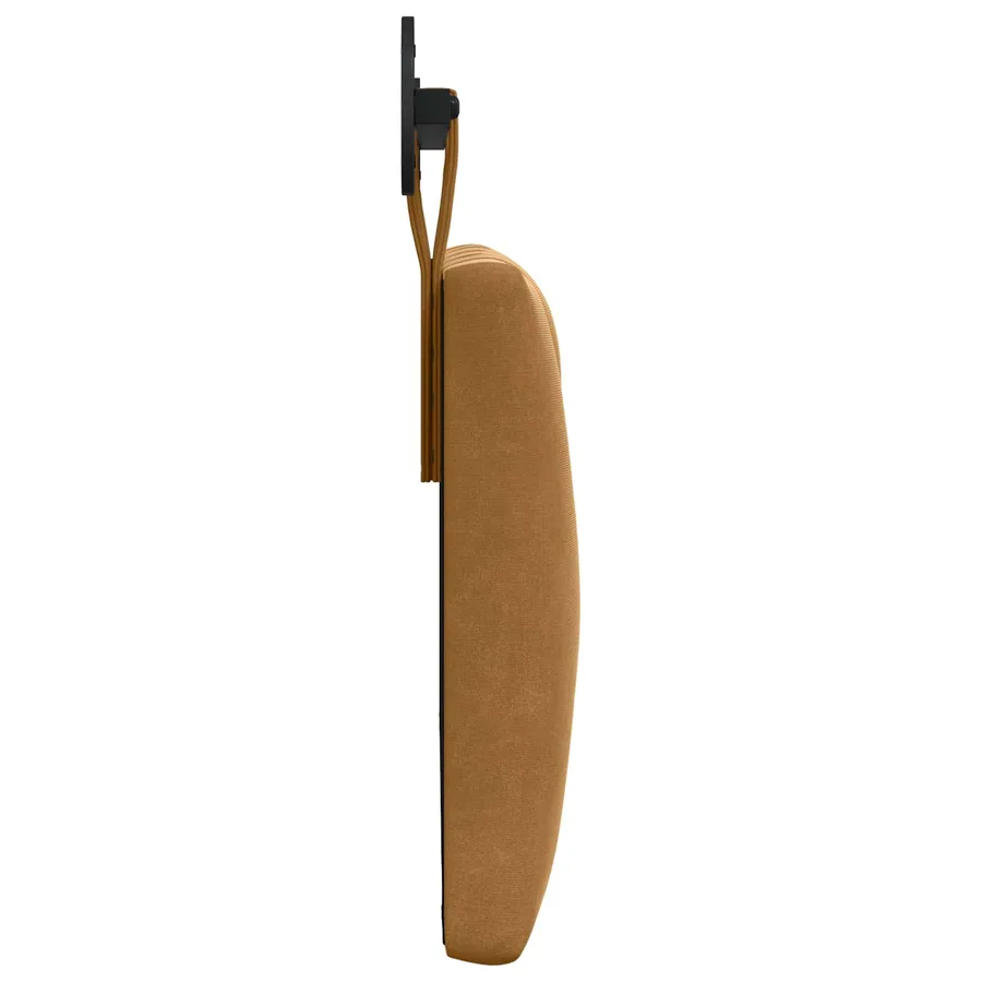 Tête de lit suspendue Avec lumière LED Marron Velours - 6