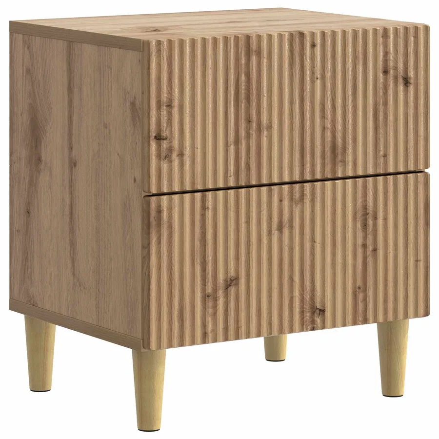 Cabinet de chevet Chêne artisanal 43 x 34,5 x 48 cm - 2