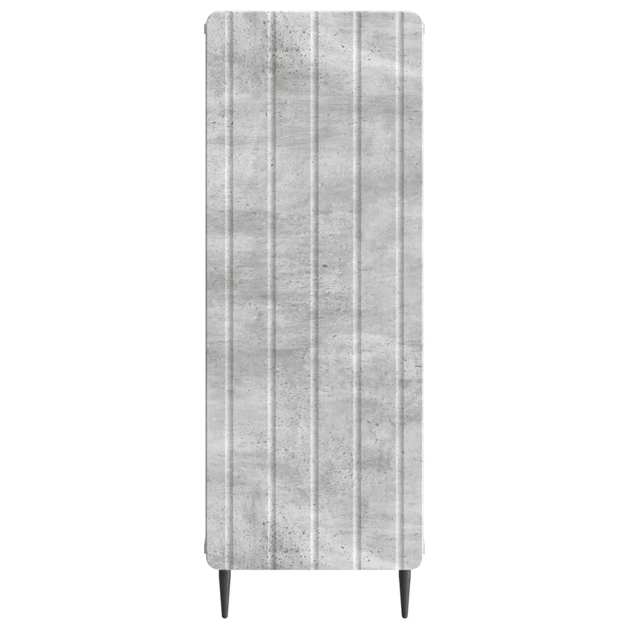 Buffet Gris béton 34,5 x 33 x 92 cm Bois d'ingénierie - 6