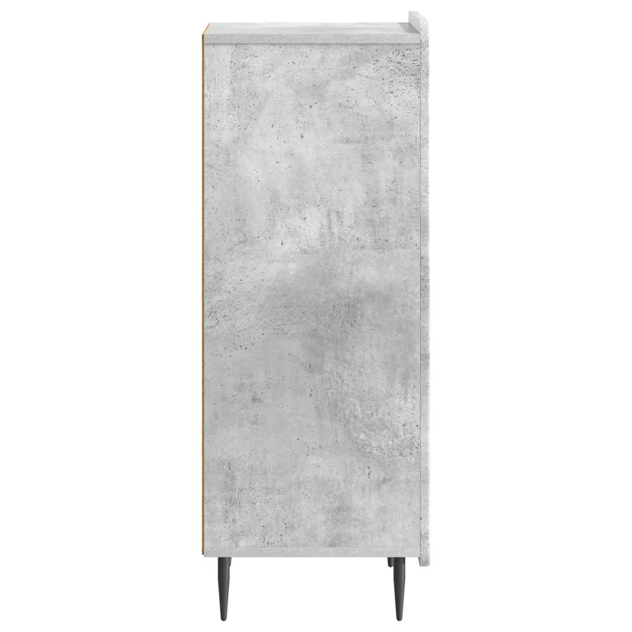 Buffet Gris béton 34,5 x 33 x 92 cm Bois d'ingénierie - 7