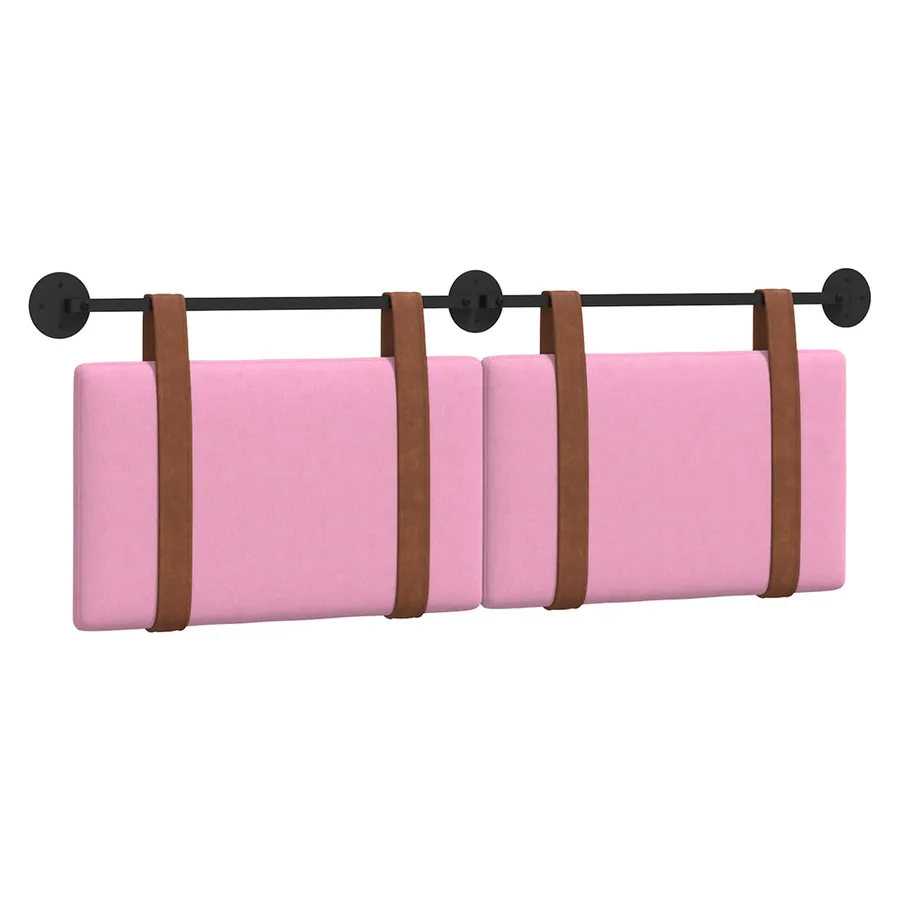 Tête de lit suspendue Rose PU antique - 2