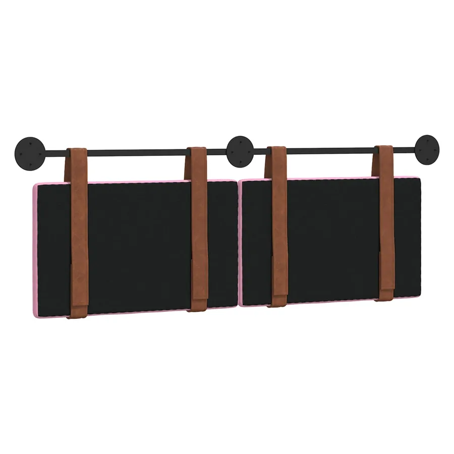Tête de lit suspendue Rose PU antique - 7