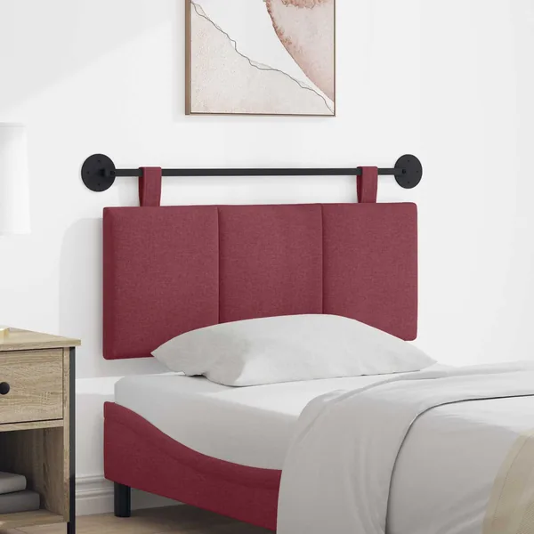Tête de lit suspendue Bordeaux tissu
