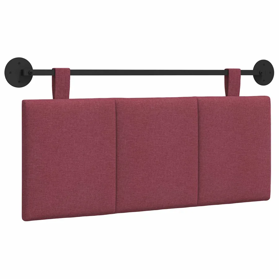 Tête de lit suspendue Bordeaux tissu - 2