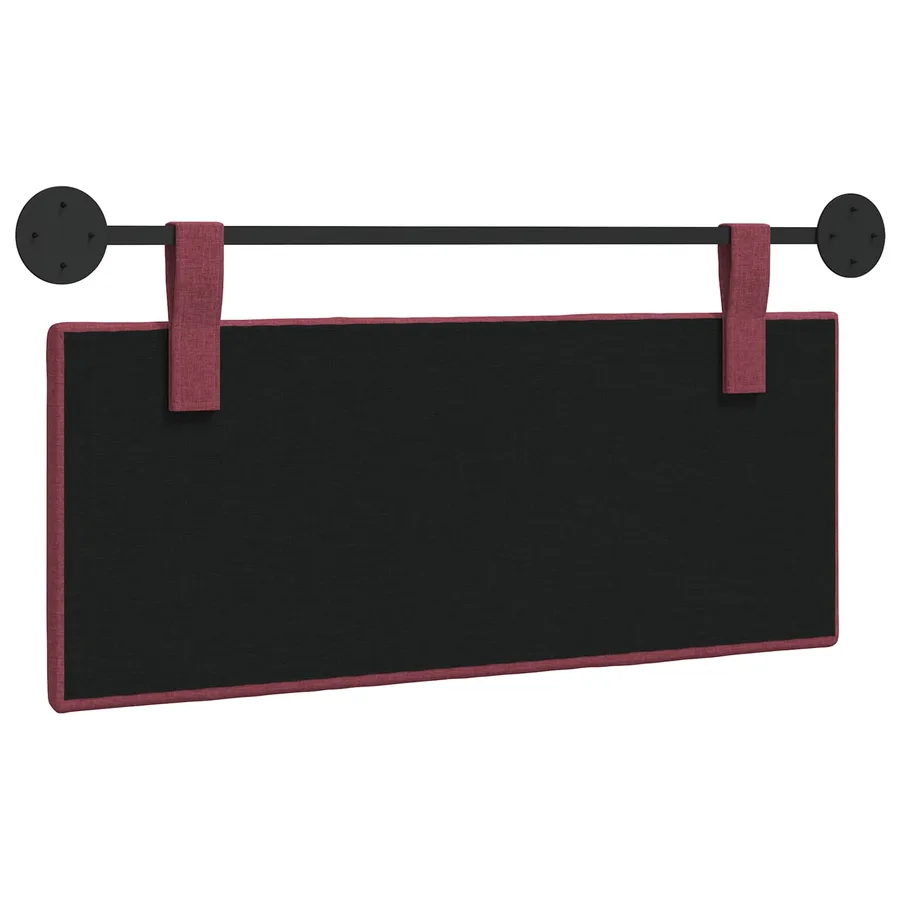 Tête de lit suspendue Bordeaux tissu - 7