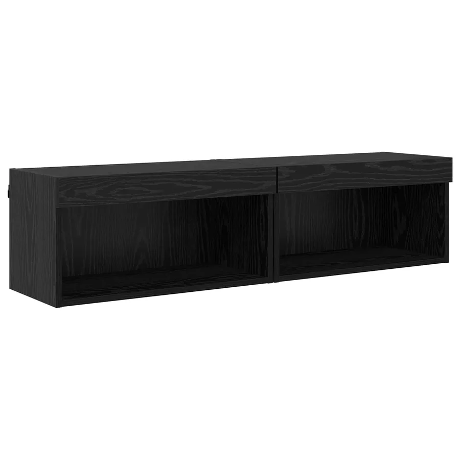 Ensemble de meuble TV mural 6 pcs Chêne Noir Bois d’ingénierie - 7