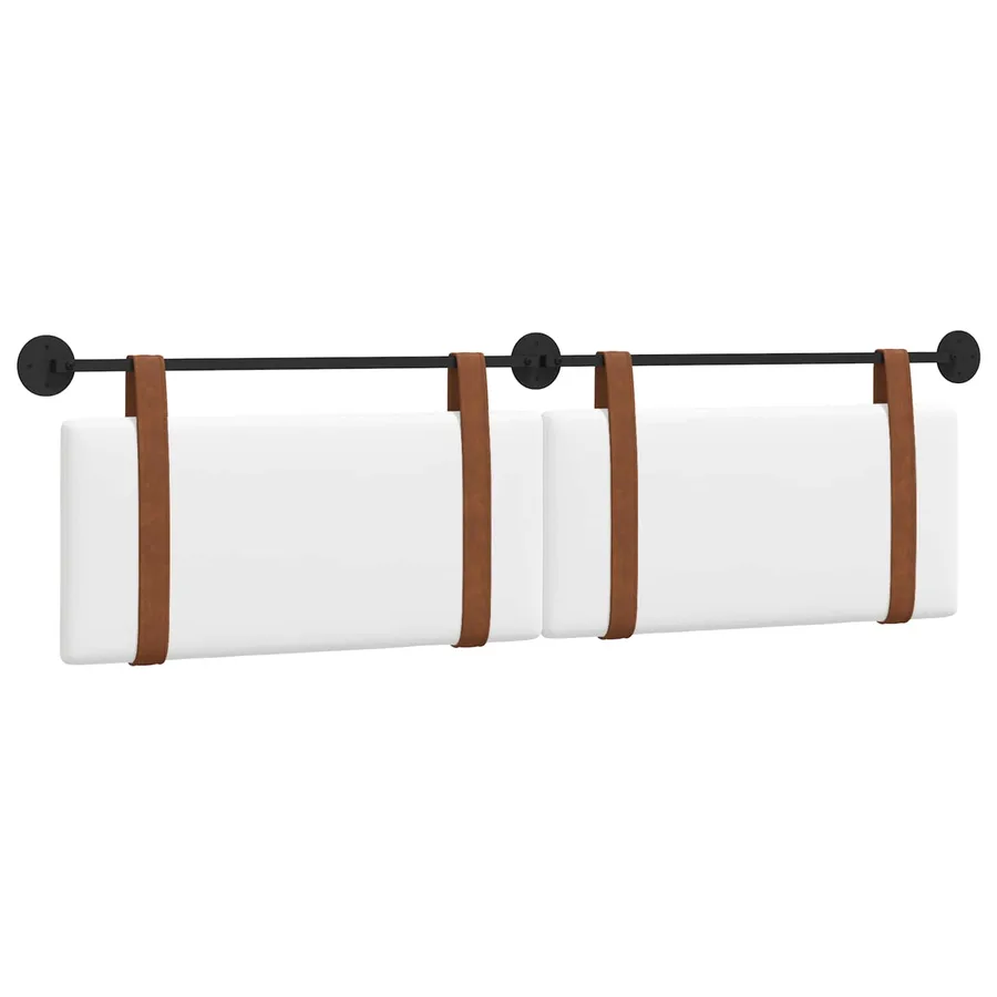 Tête de lit suspendue Blanc PU antique - 2