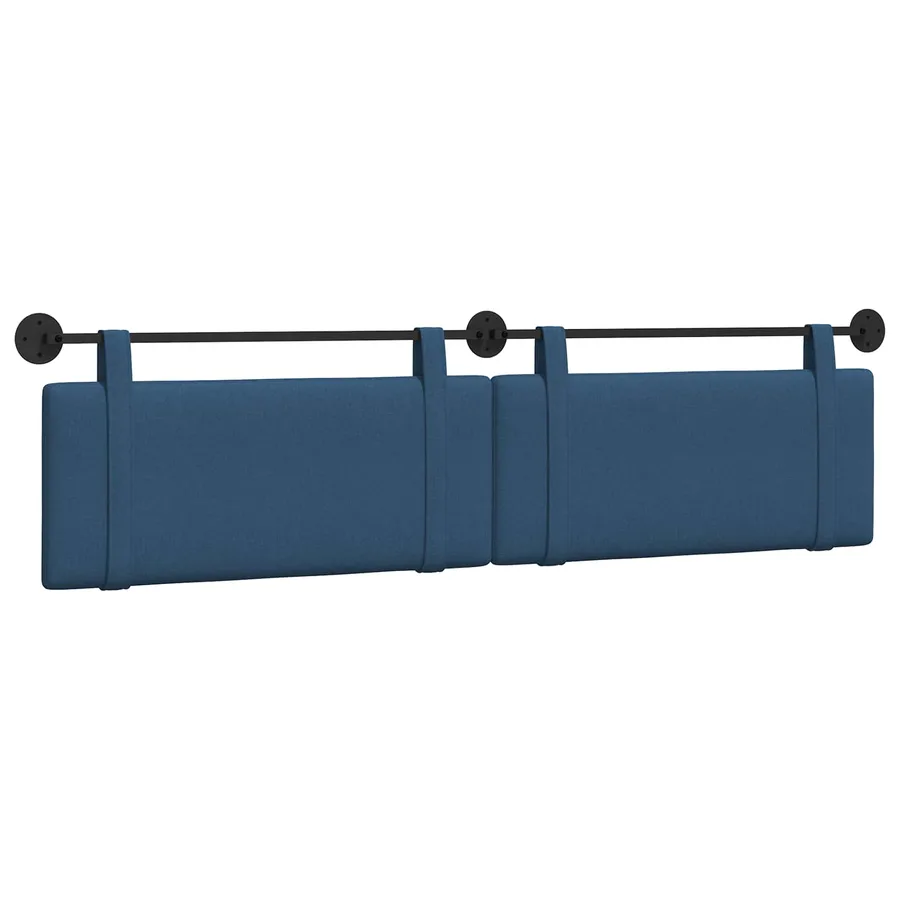 Tête de lit suspendue Bleu Tissu - 2