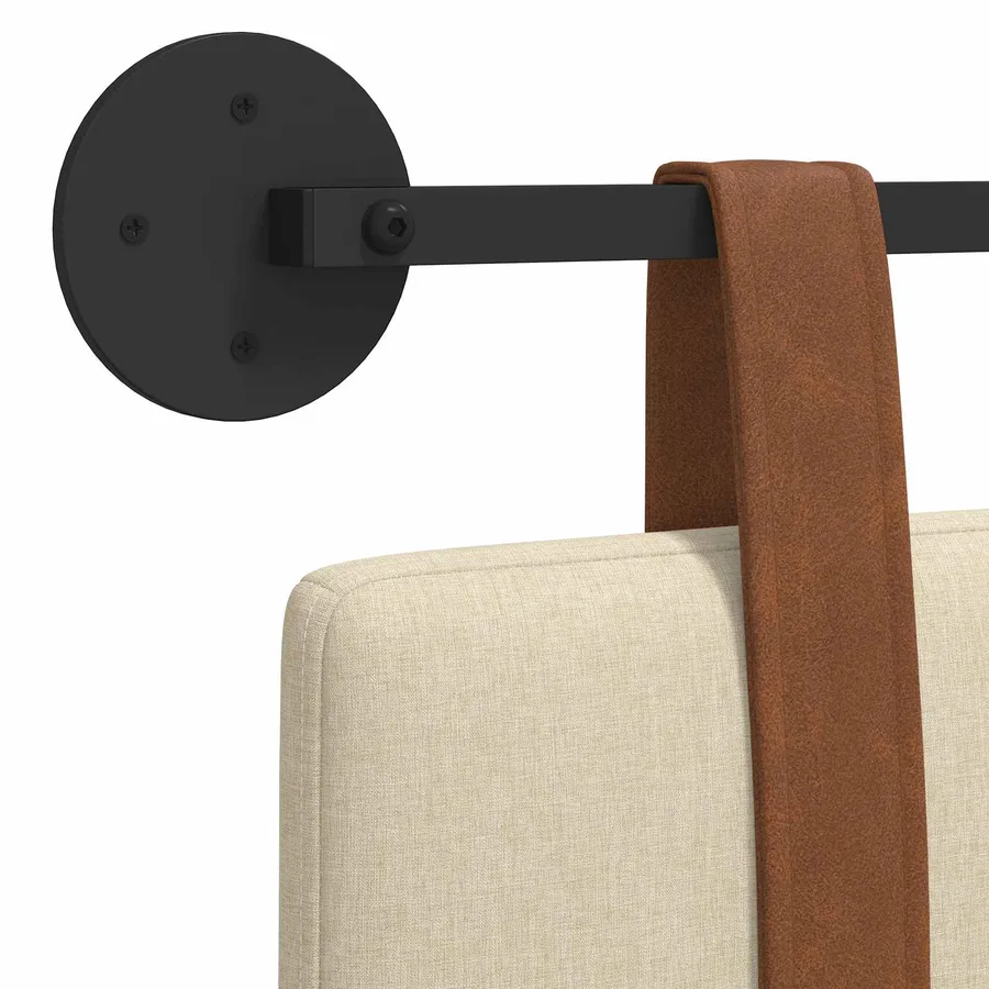 Tête de lit suspendue Crème PU antique - 9