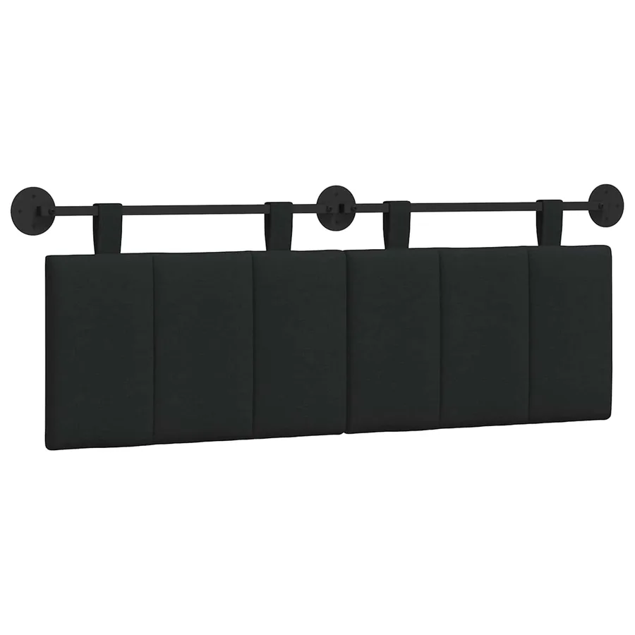 Tête de lit suspendue Noir Tissu - 2
