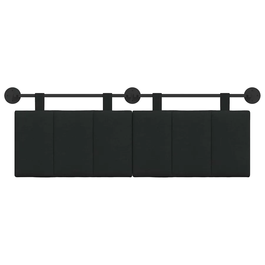 Tête de lit suspendue Noir Tissu - 5