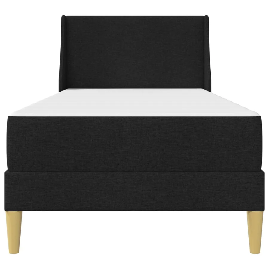 Cadre de lit avec matelas Noir 90 x 200 cm Polyester - 6