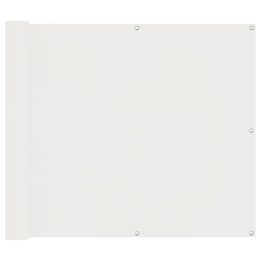 Écran de balcon Blanc 100 x 1000 cm Tissu Oxford - 2