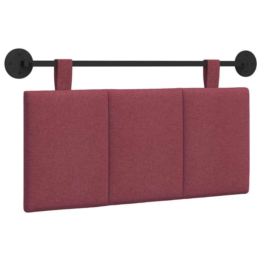 Tête de lit suspendue Bordeaux Tissu - 2