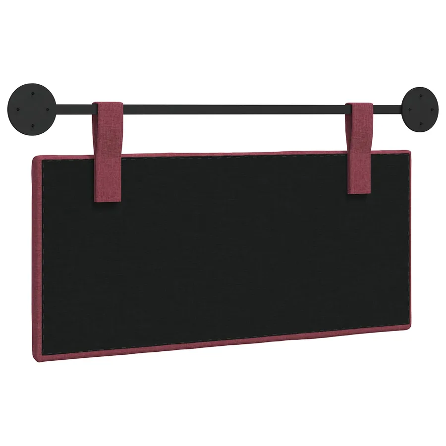 Tête de lit suspendue Bordeaux Tissu - 7
