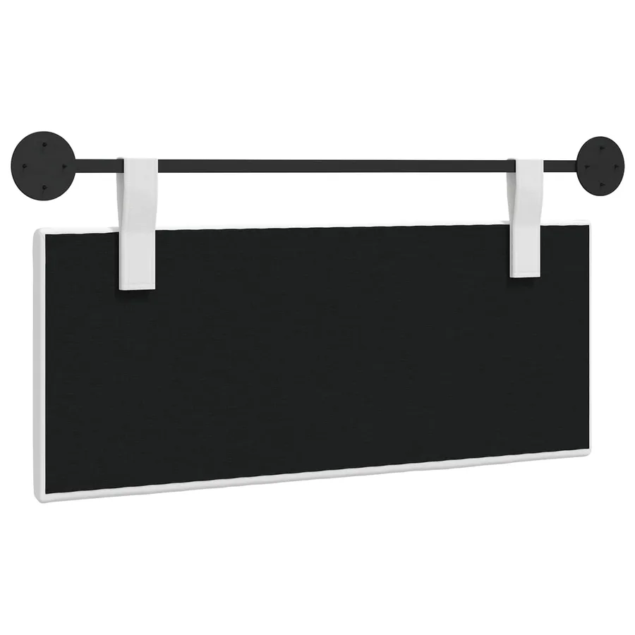 Tête de lit suspendue Blanc Tissu - 7