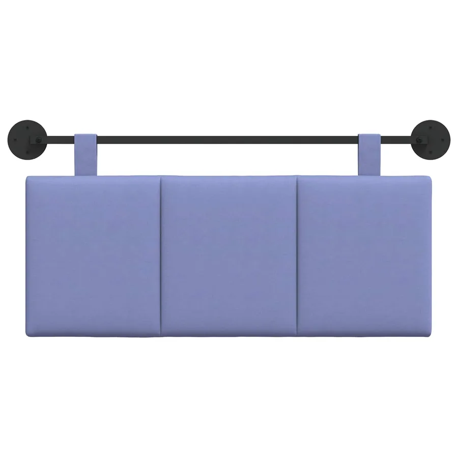 Tête de lit suspendue Bleu denim Tissu - 5
