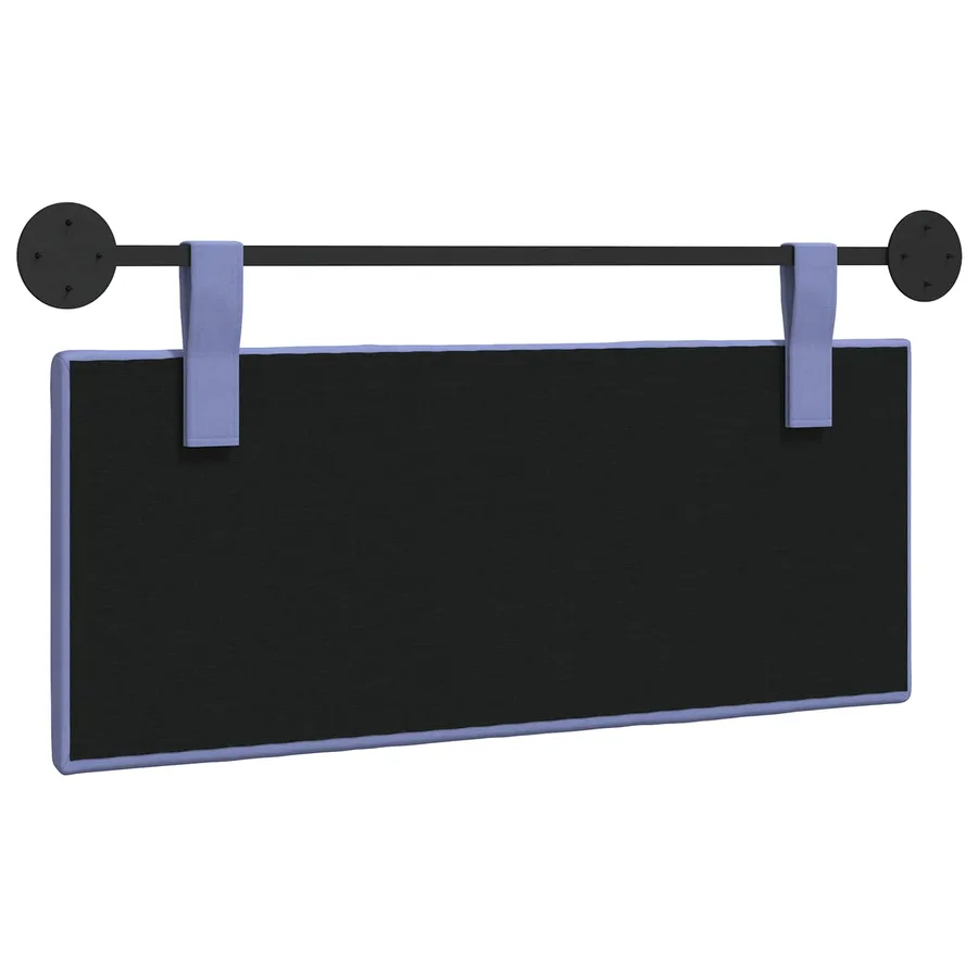 Tête de lit suspendue Bleu denim Tissu - 7