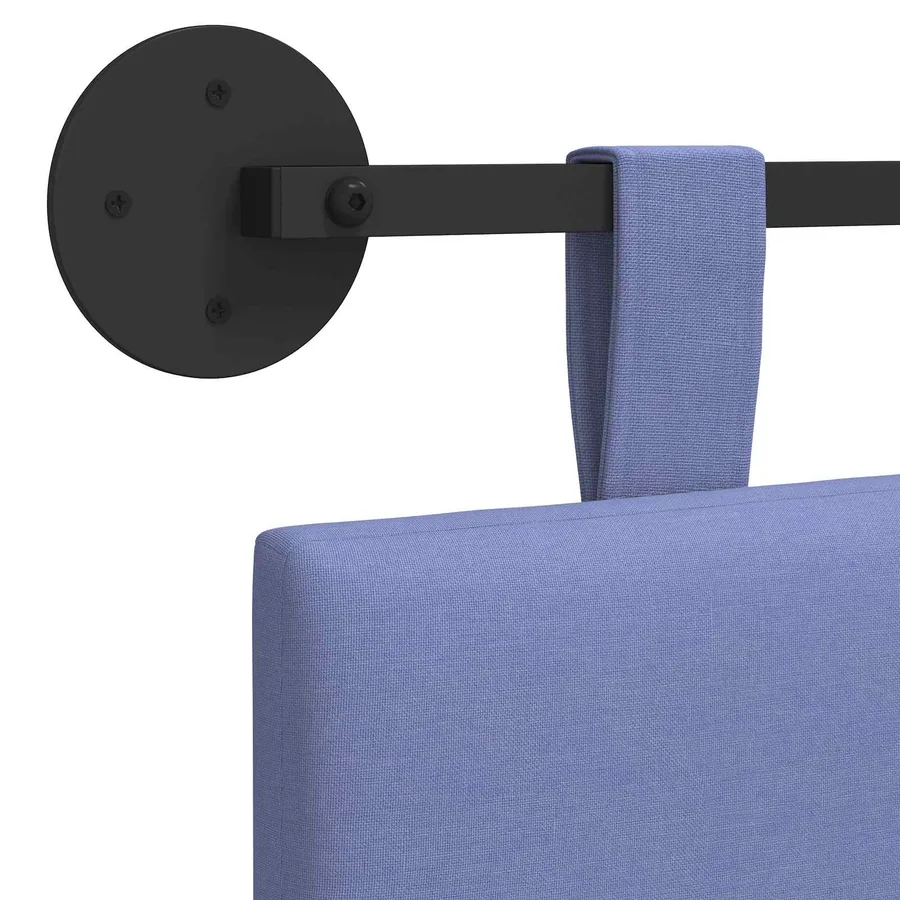 Tête de lit suspendue Bleu denim Tissu - 9