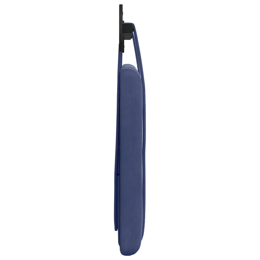 Tête de lit suspendue Bleu police Velours - 6