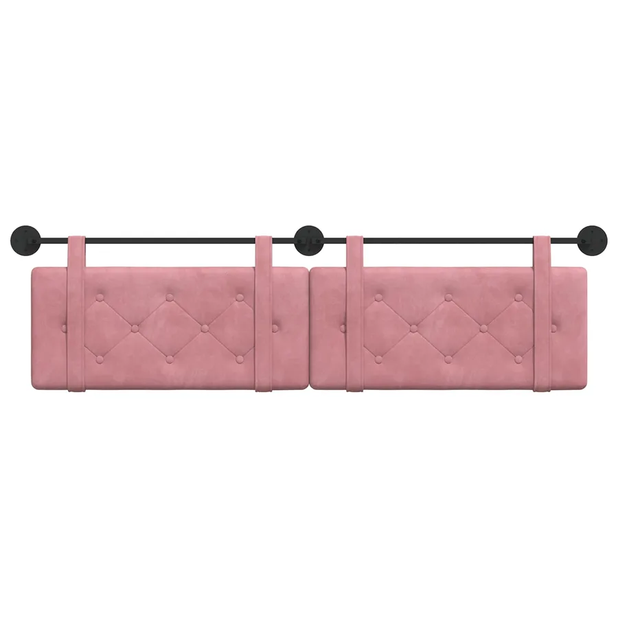 Tête de lit suspendue Rose Velours - 5