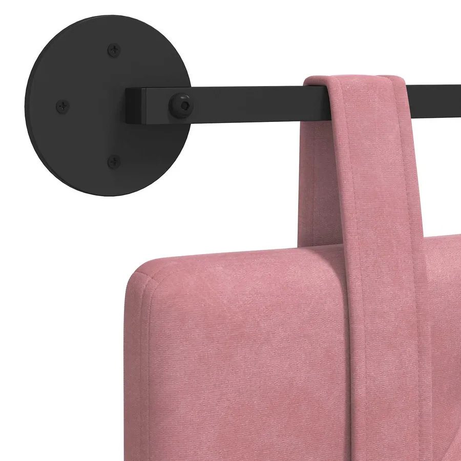 Tête de lit suspendue Rose Velours - 9