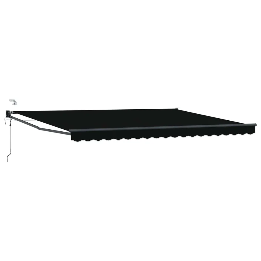 Auvent rétractable électrique Noir 4 × 3 m - 2