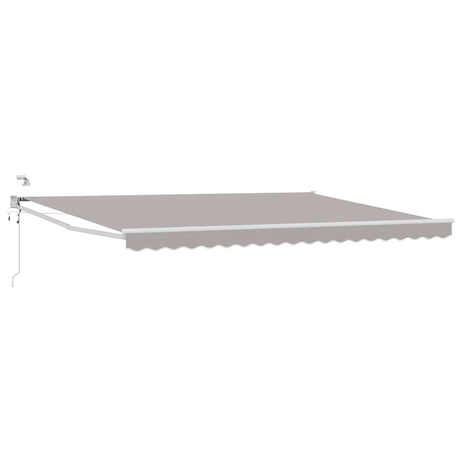 Auvent rétractable électrique Gris clair 4 × 3 m - 2