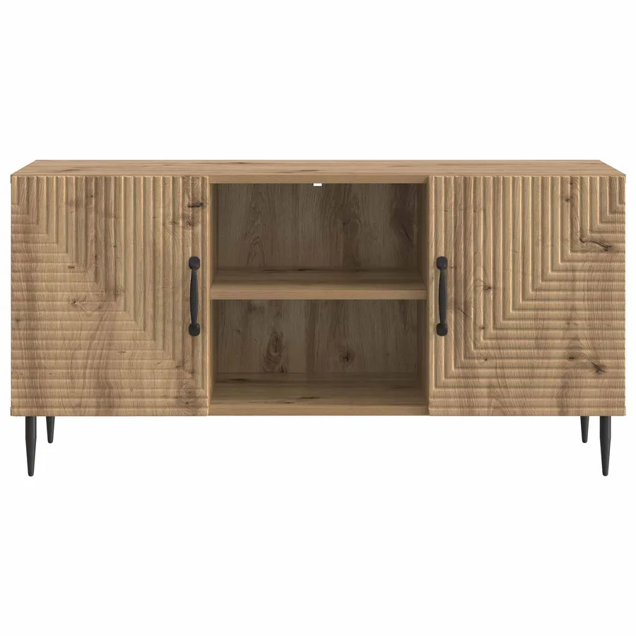 Meuble TV 102 x 34,5 x 50 cm Chêne artisanal Bois d'ingénierie - 6