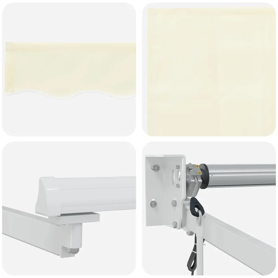 Auvent rétractable électrique Crème 4 x 2 m - 9