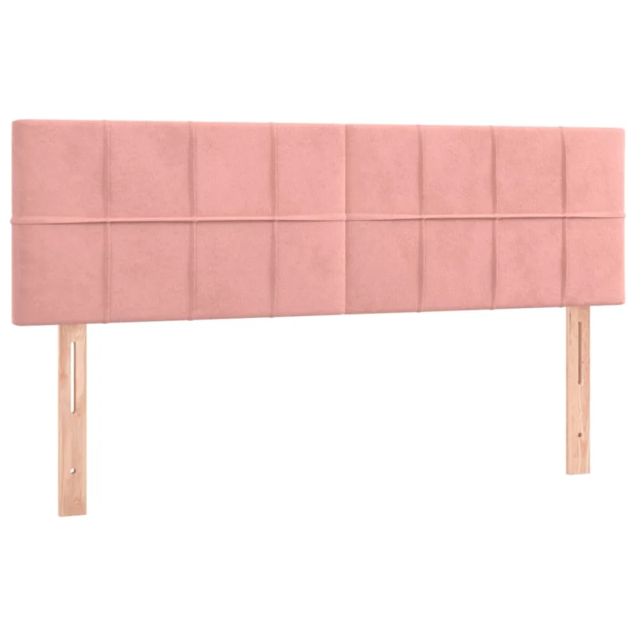 Sommier à lattes de lit avec matelas Rose 140x200 cm Velours - 6
