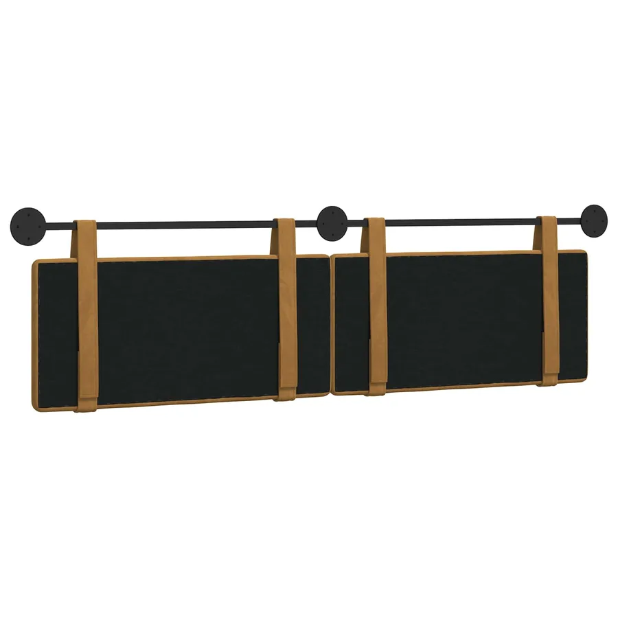 Tête de lit suspendue Marron Velours - 7