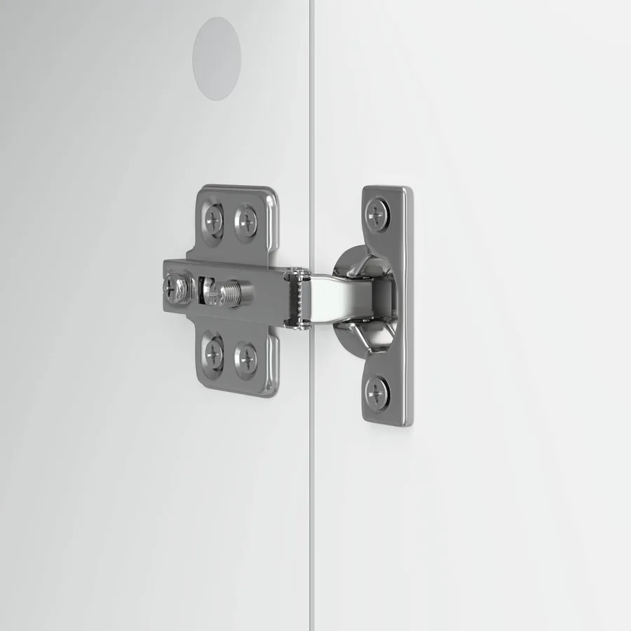 Meuble TV Blanc 102 x 34,5 x 52 cm Bois d'ingénierie - 9