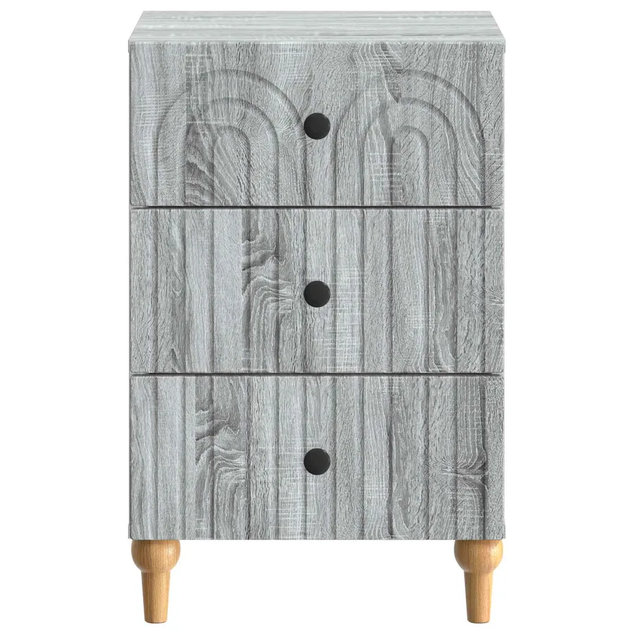 Cabinet de chevet avec tiroir Sonoma gris 43 x 41 x 66,5 cm - 5