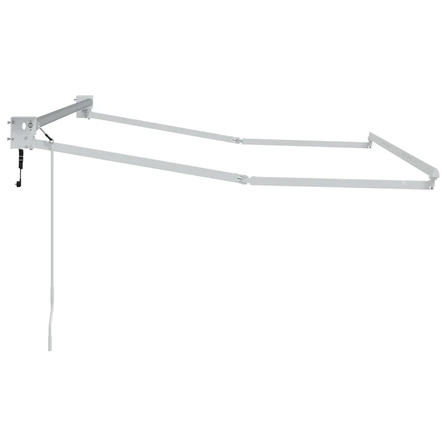 Cadre de store rétractable électrique Blanc 3 x 2 m Aluminium - 4
