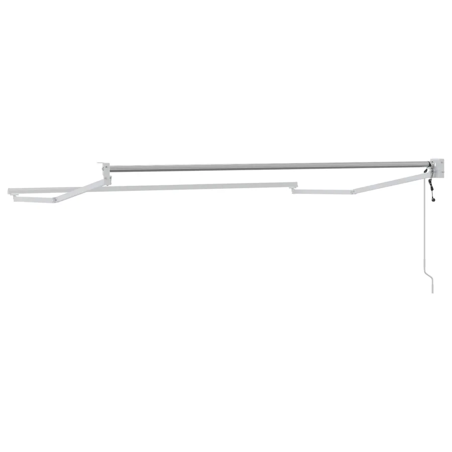 Cadre de store rétractable électrique Blanc 3 x 2 m Aluminium - 5