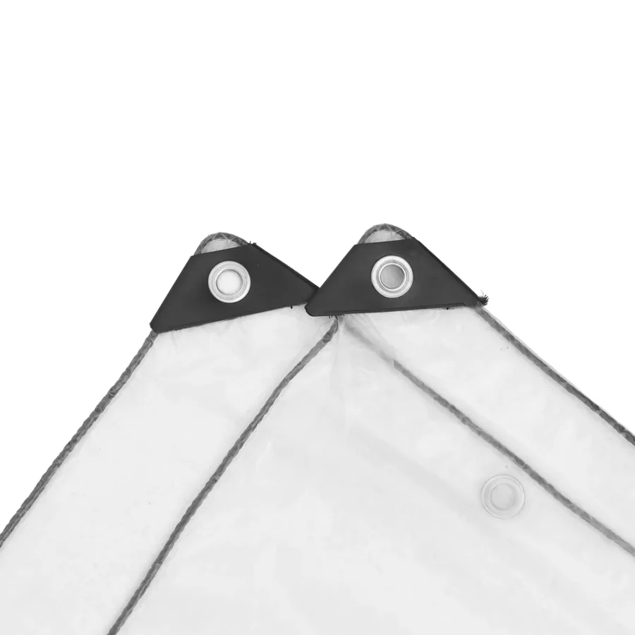 Bâche avec œillets Transparent 5 x 5 m Polyéthylène - 3