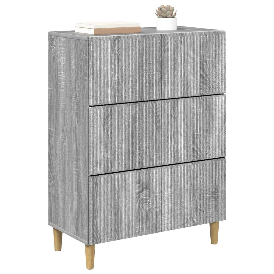 Armoire à tiroirs Sonoma gris 66 x 34,5 x 90 cm - 3