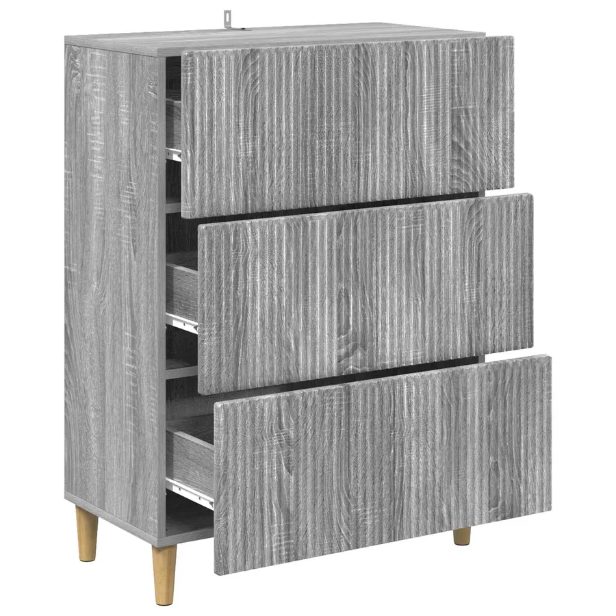 Armoire à tiroirs Sonoma gris 66 x 34,5 x 90 cm - 5