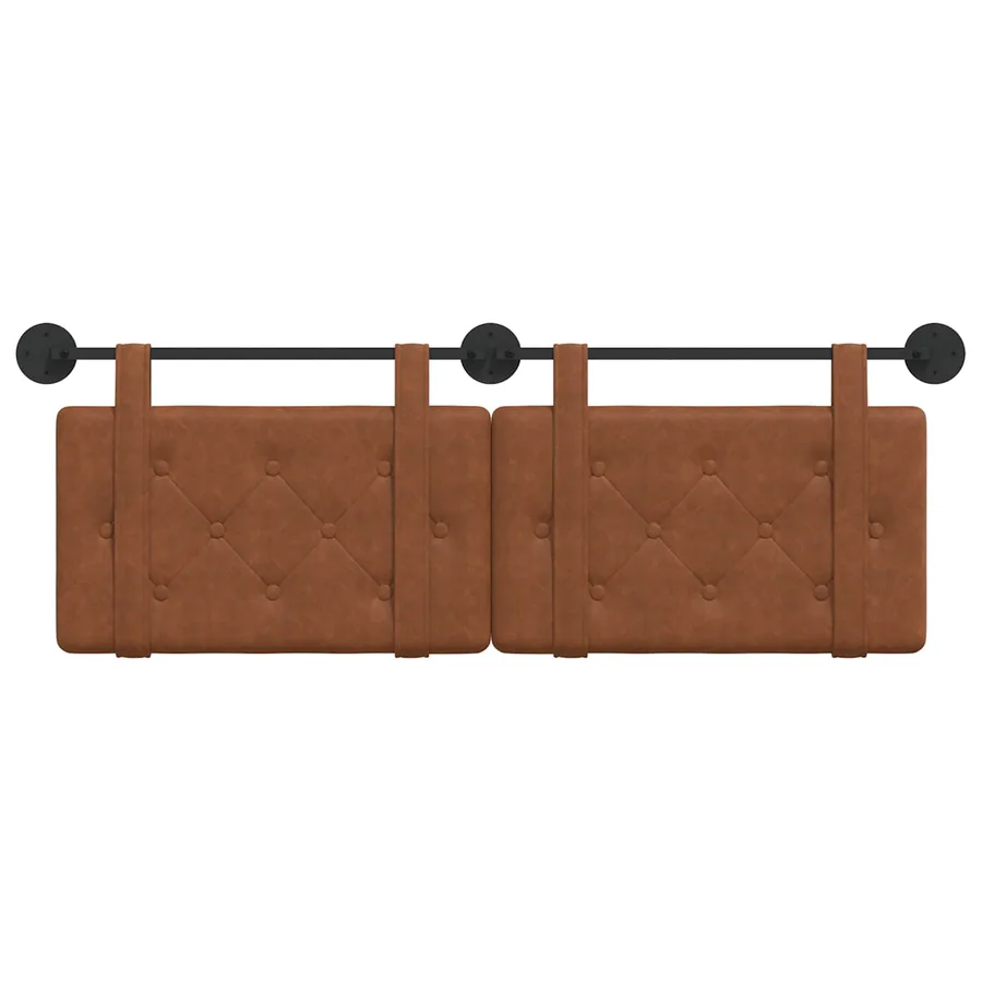 Tête de lit suspendue Marron PU antique - 5