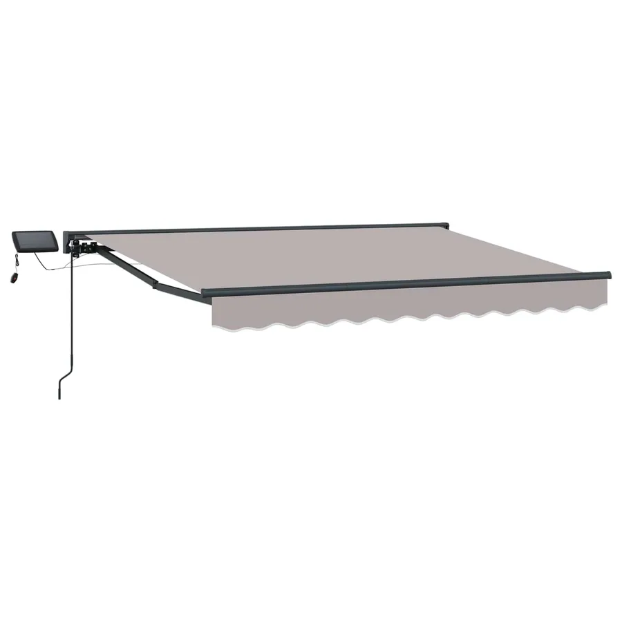Cadre de store manuel avec LEDs 3,5 x 2,5 m - 2
