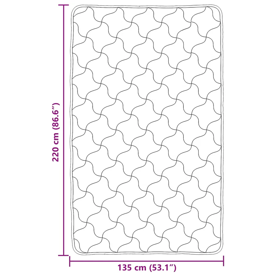 Duvet d'été simple Matelassé Rose 135 x 200 cm - 10