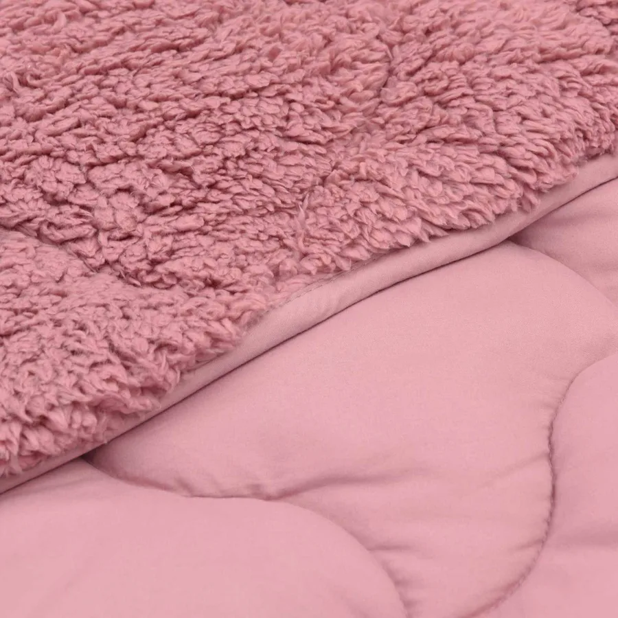 Duvet d'été simple Matelassé Rose 135 x 200 cm - 5